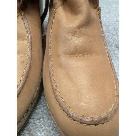 Timberland Booties Women's Wedge 5.5M Leather Upper 86387 Brown Lace Up - Picture 11 of 12